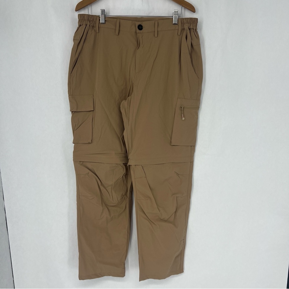 Gash hao Men's Versatile Tan Cargo Pants